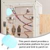 Happyyami Bird Perch Platform for Parrots view 3