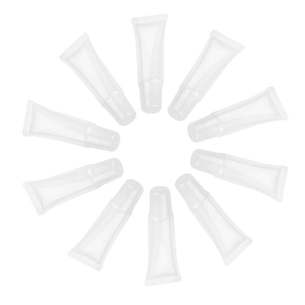 Lawnrden 10-Pack Empty Refillable 15 mL Plastic Soft Squeeze Cosmetic Bottles