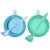 Toddmomy 4-Piece Pet Food Can Lids with Spoons view 1