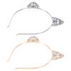 2-Piece Rhinestone Cat Ear Headbands for Women view 1