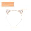 2-Piece Rhinestone Cat Ear Headbands for Women view 2