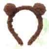 FRCOLOR Plush Bear Ears Headband, Coffee, for Children view 4