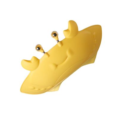 Yellow Silicone Crab Shower Cap for Children