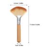 TOVINANNA 4-Piece Fan Makeup Brush Set, Nylon and Wood, for Powder, Blush, and Highlighter view 2
