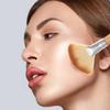 TOVINANNA 4-Piece Fan Makeup Brush Set, Nylon and Wood, for Powder, Blush, and Highlighter view 3