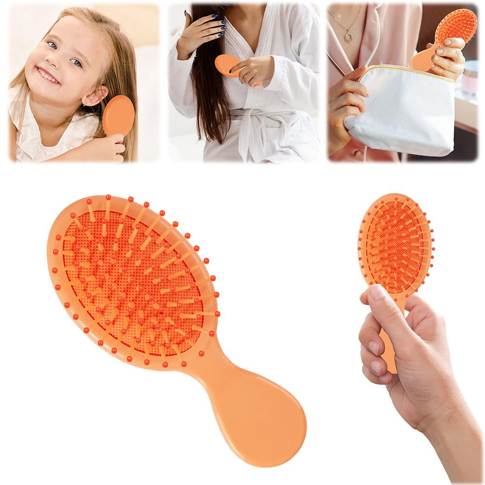 Mini Detangling Hair Brush for Wet and Dry Hair, 2-Pack