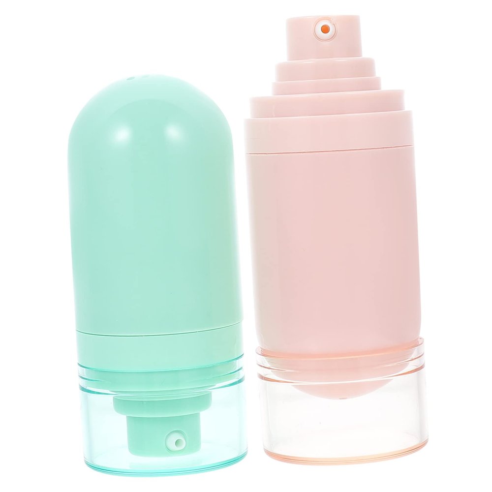 2-Pack 50 ml ABS Travel Bottles with Vacuum Pump