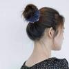 5 Yarn Hair Ties for Women, Navy, Lightweight view 2