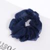 5 Yarn Hair Ties for Women, Navy, Lightweight view 4