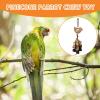 Generic Parakeet Chew Toys, Natural Wooden Bird Cage Accessories view 4