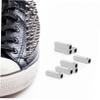 8 Metal Shoelace Tips, Silver, Square view 4