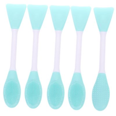 5-Piece Double-Ended Silicone Facial Mask Brush Set