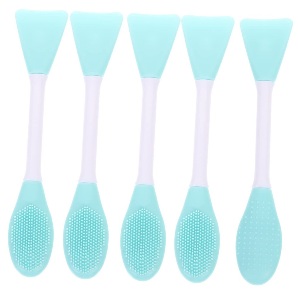 5-Piece Double-Ended Silicone Facial Mask Brush Set