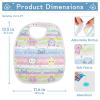 Yoogain Bow Star Cartoon Bibs with Snap Buttons, Cotton, 2-Pack, for Drooling and Teething view 4