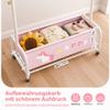GRANNY SAYS Kids' Clothes Rack with Storage Bin, Rolling, Pink view 3