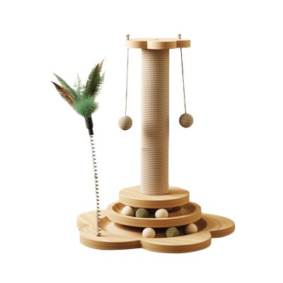 4-in-1 Cat Tree with Rotating Platform