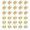 QUARKZMAN 30-Piece Zipper Repair Kit, #3 Copper Top and Bottom Stops, Light Gold view 1