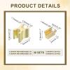 QUARKZMAN 30-Piece Zipper Repair Kit, #3 Copper Top and Bottom Stops, Light Gold view 2
