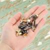 QUARKZMAN 30-Piece Zipper Repair Kit, #3 Copper Top and Bottom Stops, Light Gold view 4