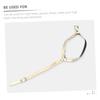 LIFKOME 2 Pairs Removable Heel Straps for Women's High Heels, PU Leather and Metal, Gold view 3