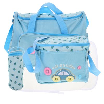 JOINPAYA 4-in-1 Baby Diaper Bag, Large Travel Bag, Blue