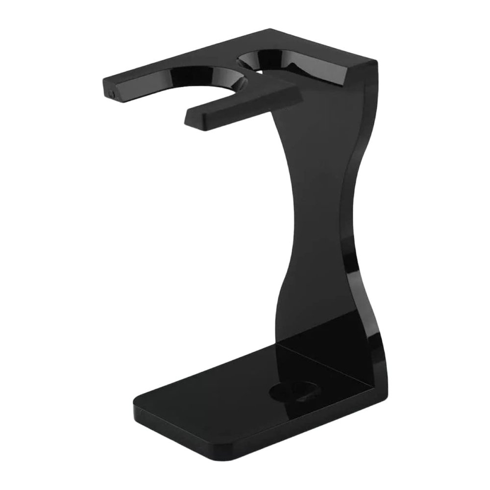 FRCOLOR Black Acrylic Shaving Brush Stand
