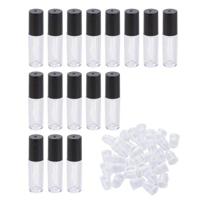 FRCOLOR Empty Lip Gloss Bottles, 30-Piece Lightweight Plastic Set with Ergonomic Design for Travel and Lip Care Samples