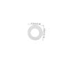 TOVINANNA 200 Flat Metal Washers for Rimless Eyeglass Repairs, Silver view 2