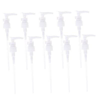 White PP Plastic Pump Heads, 15-Pack, for Emulsions, R24