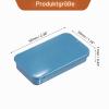 QUARKZMAN Metal Tins with Lids, 4-Pack, Small Tin Boxes 60 x 34 x 11 mm for Candy and Small Items, Blue view 2