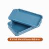 QUARKZMAN Metal Tins with Lids, 4-Pack, Small Tin Boxes 60 x 34 x 11 mm for Candy and Small Items, Blue view 3