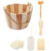 TOVINANNA Body Exfoliation Set with Wooden and Polyester Tools view 1