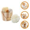 TOVINANNA Body Exfoliation Set with Wooden and Polyester Tools view 3