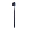 Double-Sided Eyebrow Brush, Black, with Stainless Steel Comb view 1