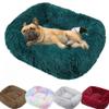 Plush Washable Dog Bed, Calming Pet Bed, Small to Large Dogs, XS-XL, Pink, S (55 x 45 cm) view 3