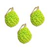 TOVINANNA 3-Pack Honeycomb Bath Sponges, Natural, for Children and Adults view 1