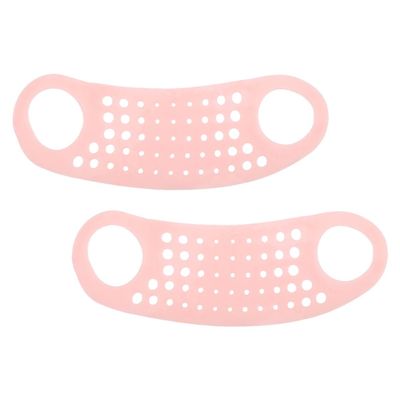 minkissy Facial Lifting Strap, Comfortable Fit with Soft Silicone Straps, Face Lifting and Double-Chin Reduction Device, 2 Pieces for Home and Travel