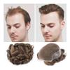 Men's Toupee, Swiss Lace Front, Remy Human Hair System (Medium Brown, 8 x 10 in) view 1
