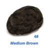 Men's Toupee, Swiss Lace Front, Remy Human Hair System (Medium Brown, 8 x 10 in) view 2