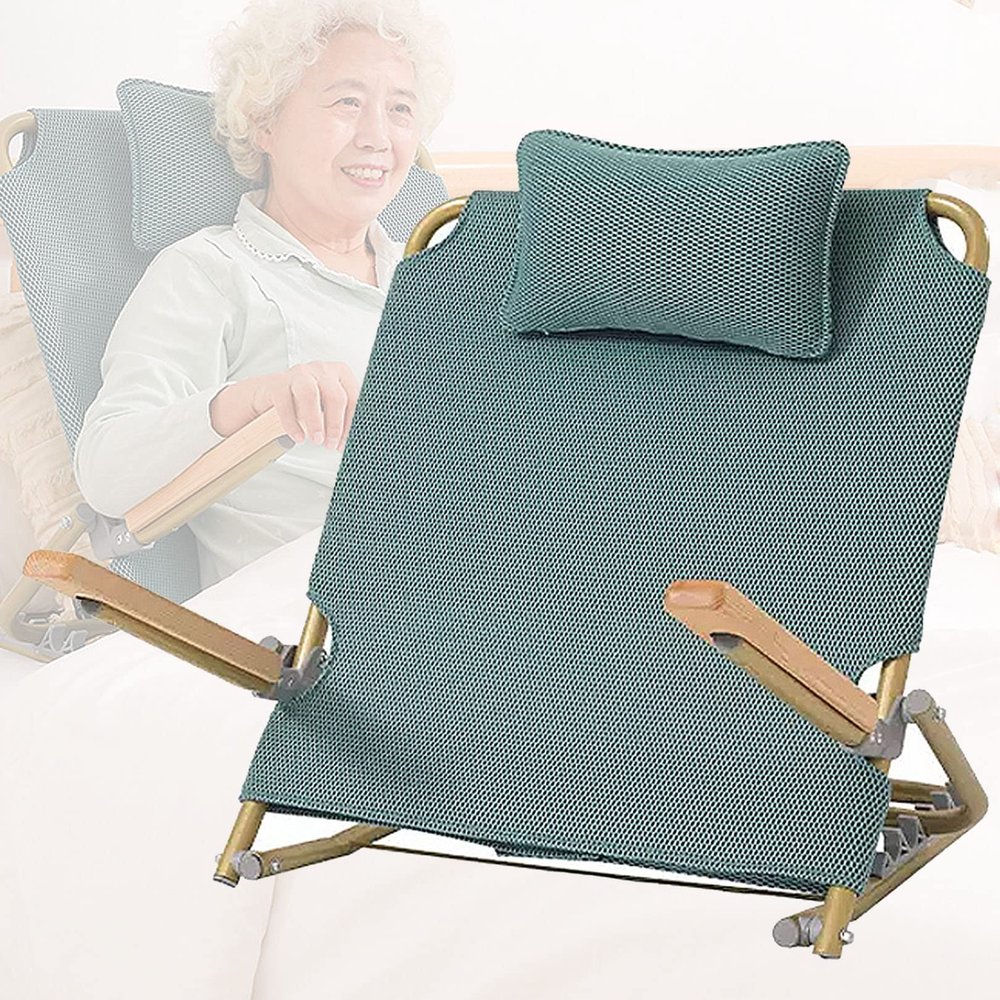Adjustable Bed Backrest, Breathable Portable Foldable Sit-Up Support
