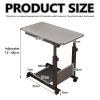 Adjustable Rolling Overbed Table for Bedroom view 2