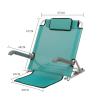 Adjustable Padded Backrest with Armrests, 5 Positions view 2