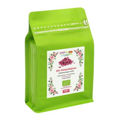 Blumental Organic Rose Blossoms, Rosa Damascena, 50 g