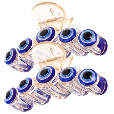 Blue Resin Hair Clips for Thick Hair, Halloween-Themed Party