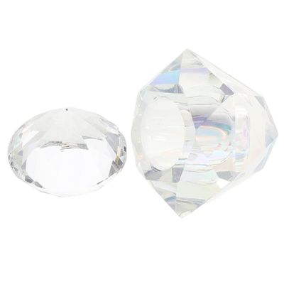 Transparent Glass Nail Brush Washing Cup for Manicure and Nail Art