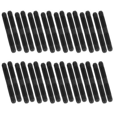 SEWOART Black Silicone Temple Tips, 16 Pairs for Eyeglasses and Sunglasses