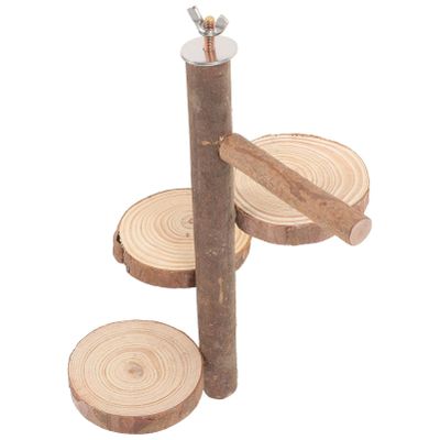 Happyyami Parrot Bird Stand with Climbing Platform