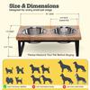 AASPIRE PETS Elevated Wooden Dog Bowl Stand with 2 Stainless Steel Bowls, 2 Pint/0.9 L, Medium view 3