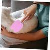 Pink Double-Sided Cat Grooming Brush for Home and Travel view 4