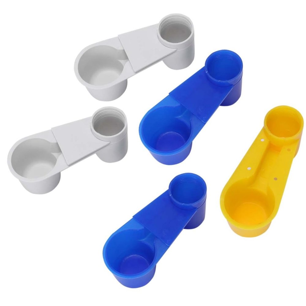 COLLBATH 5-Pack Water Cups for Birds